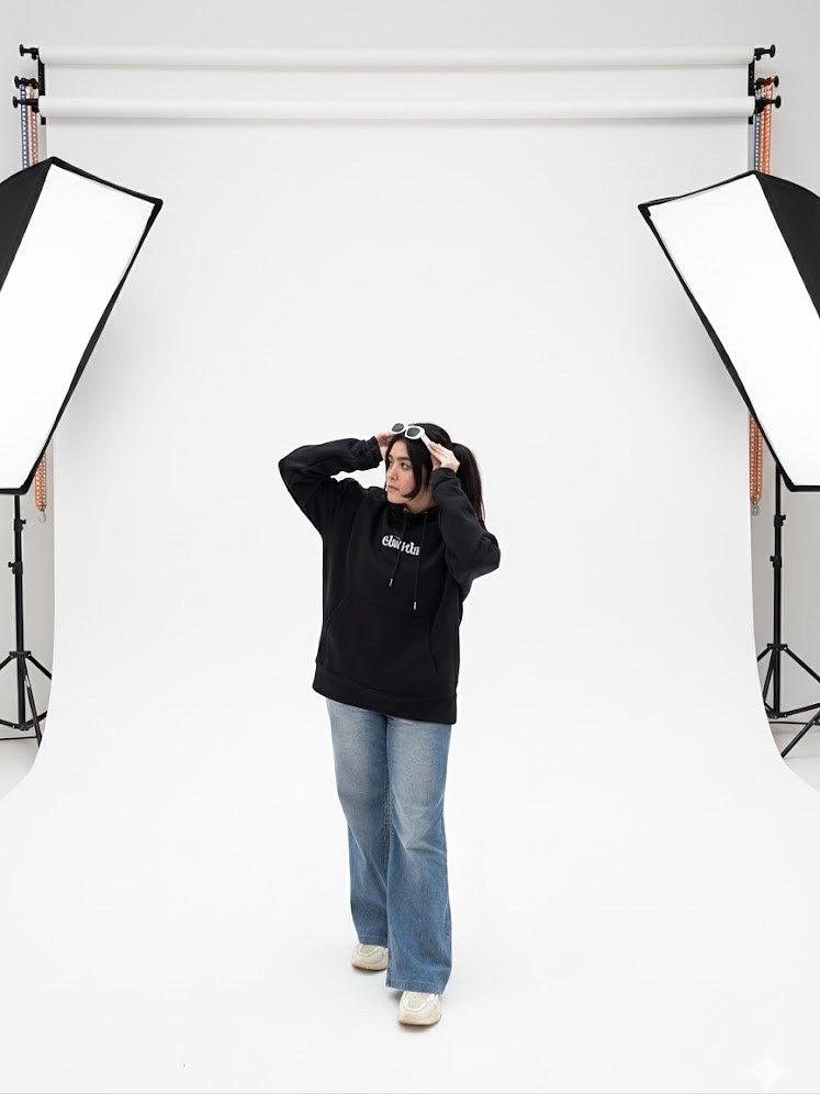 Elahda Noir Essential Hoodie - Image 2